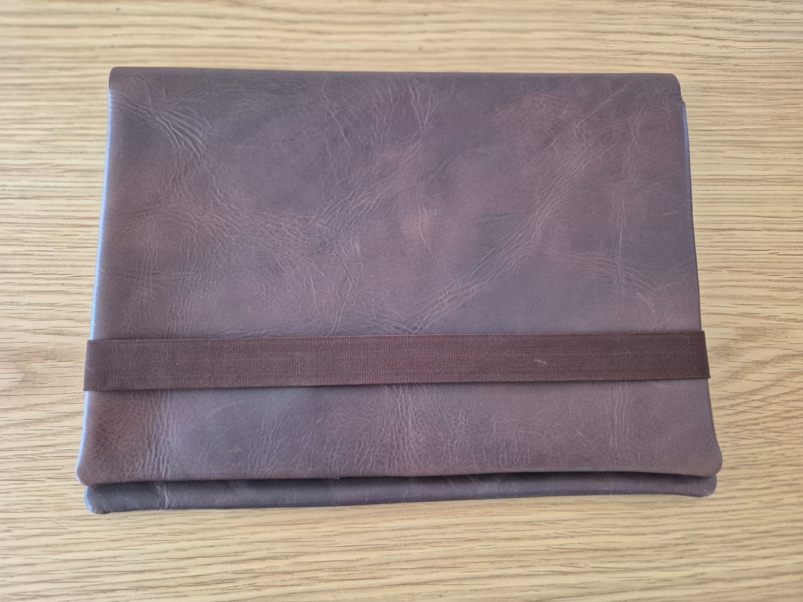 ADOLFO DOMINGUEZ SPANISH BROWN LEATHER COMPENDIUM 32CM X 24CM HARDLY USED