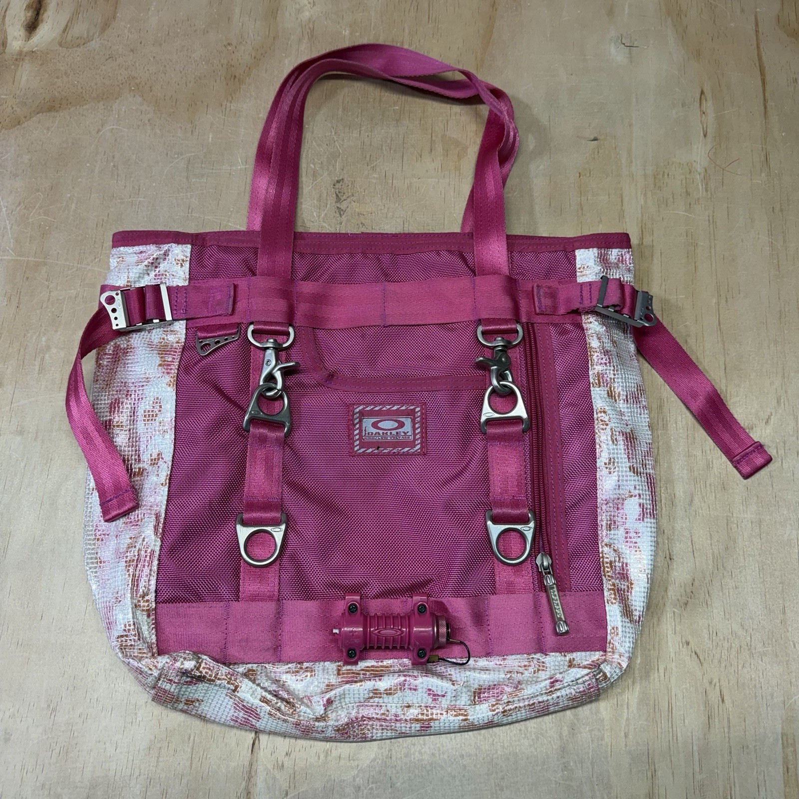 Vintage Pink Oakley High Low Voltage Y2K Commuter Bag Working Tested