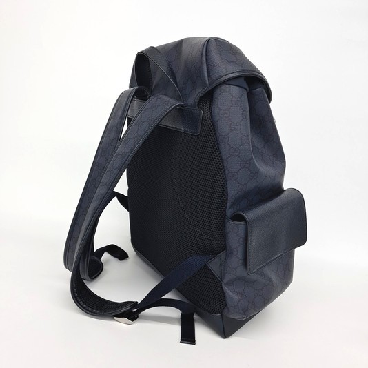 GUCCI Ophidia GG Supreme Canvas Backpack Navy Blue 598140