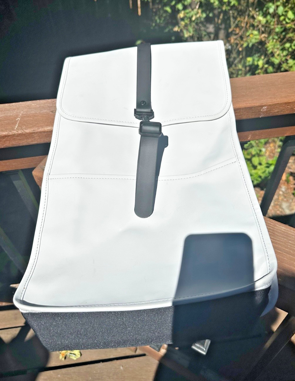 RAINS Rolltop Backpack Ash Gray Waterproof Minimalist New w/ Imperfection