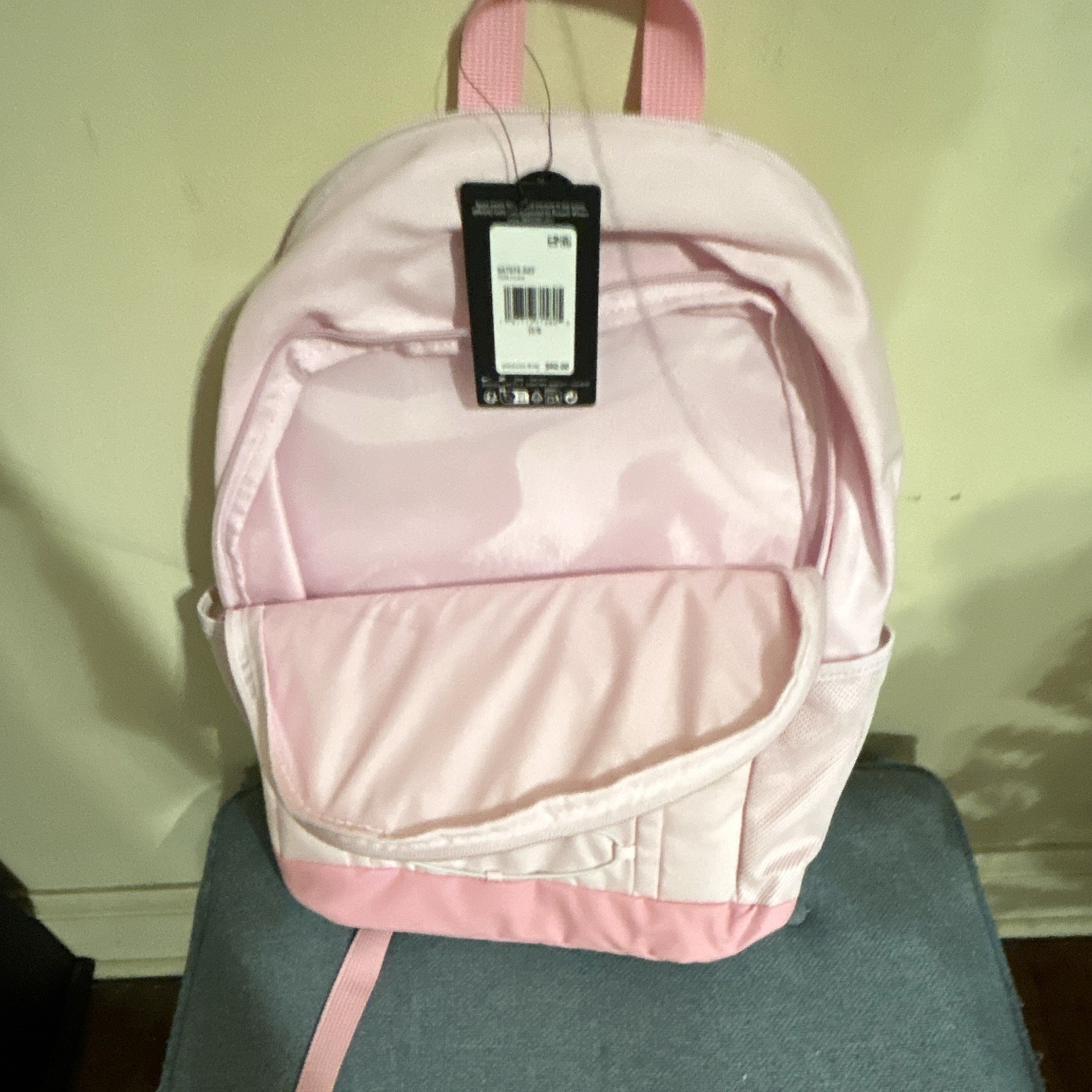 Nike 3BRAND Pink Backpack One Size Zip Adjustable Strap Pockets Travel
