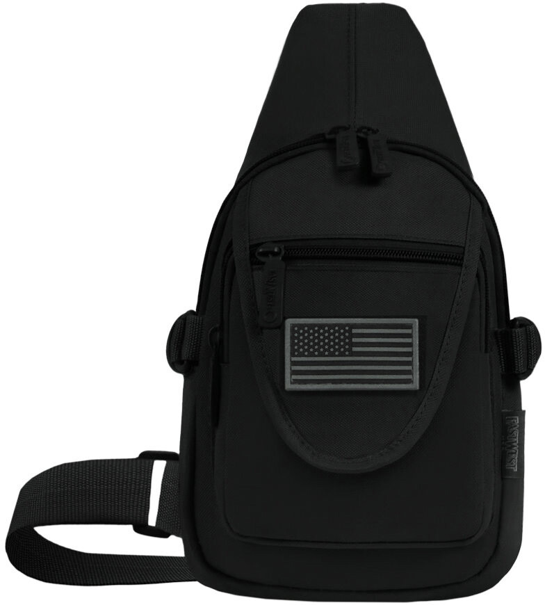 East West U.S.A 13″ Crossbody Shoulder Bag Chest Bag Camping Hiking Backpack