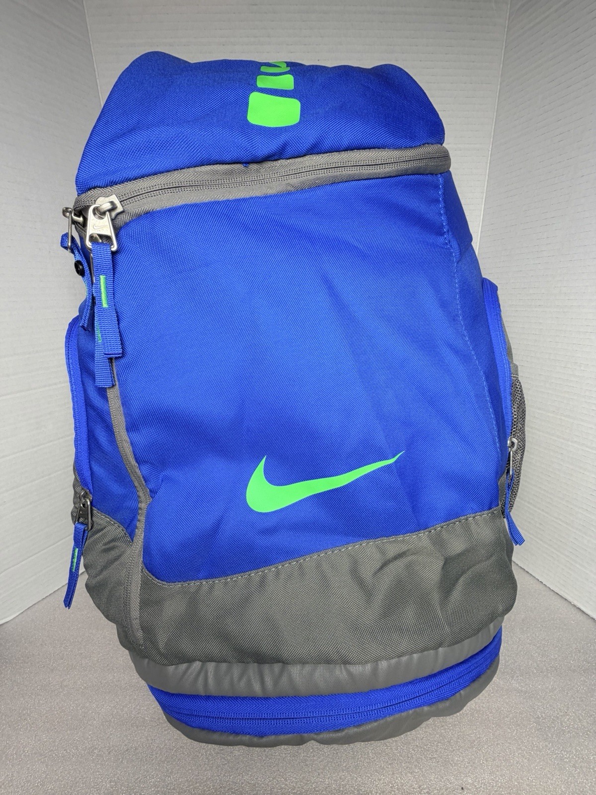 Nike Hoops Elite Max Air Team Blue Dual Zip Athleisure Workout Men’s Backback