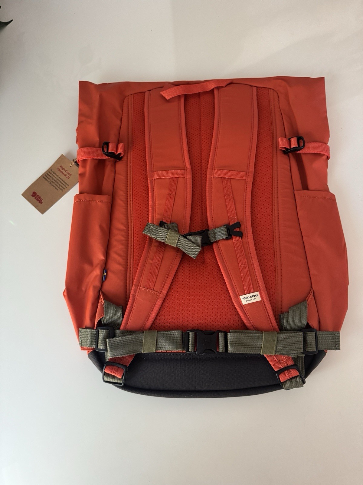 Fjallraven High Coast Foldsack 24 Backpack – Rowan Red – New