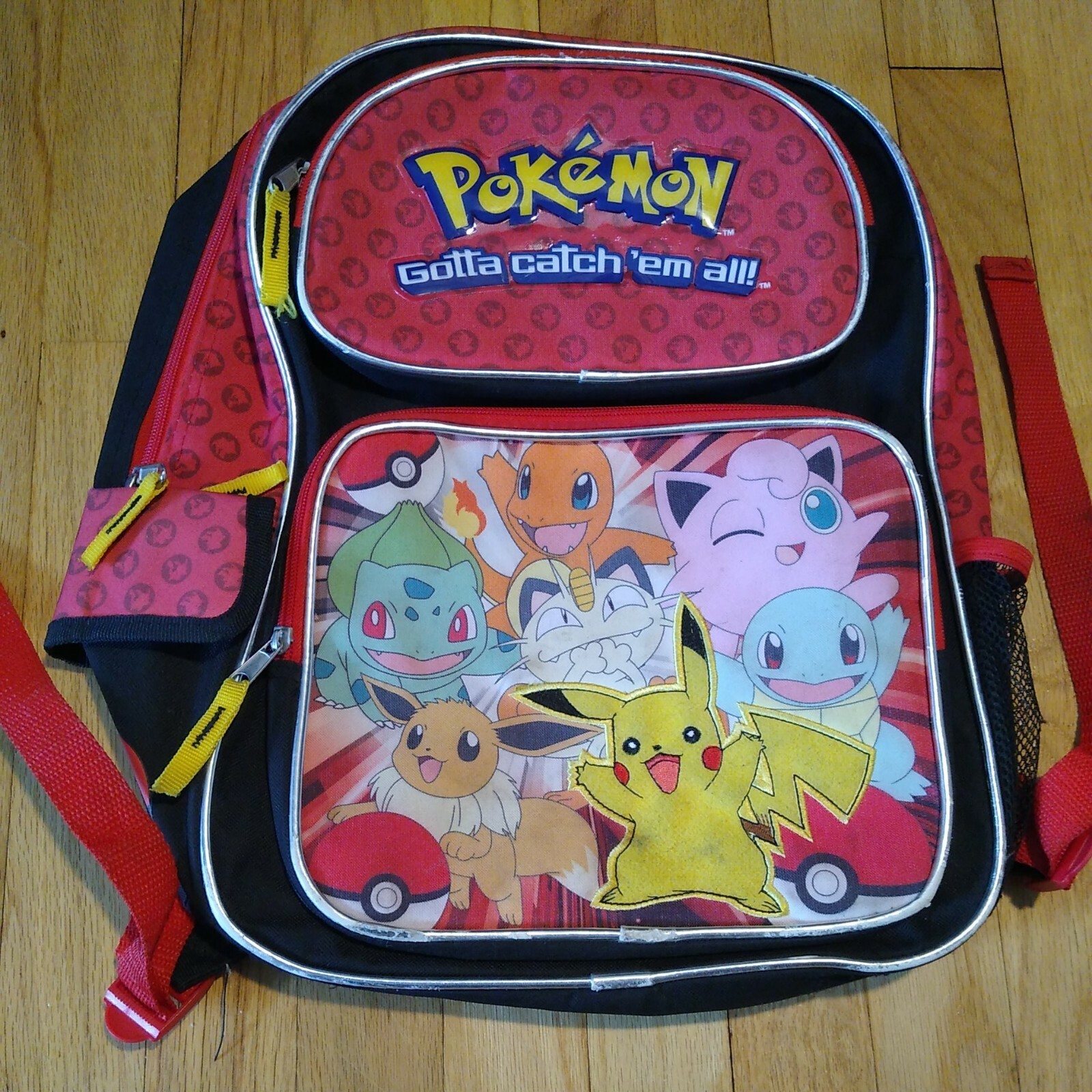 16 inch POKEMON backpack adult red FAB NY Nintendo anime video game