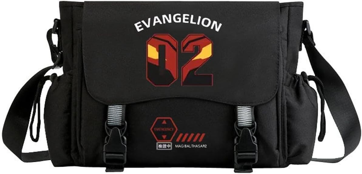 Evangelion Diagonal Bag Total 7 Types Large Capacity 12.9×10.6×5.5in JAPAN NEW