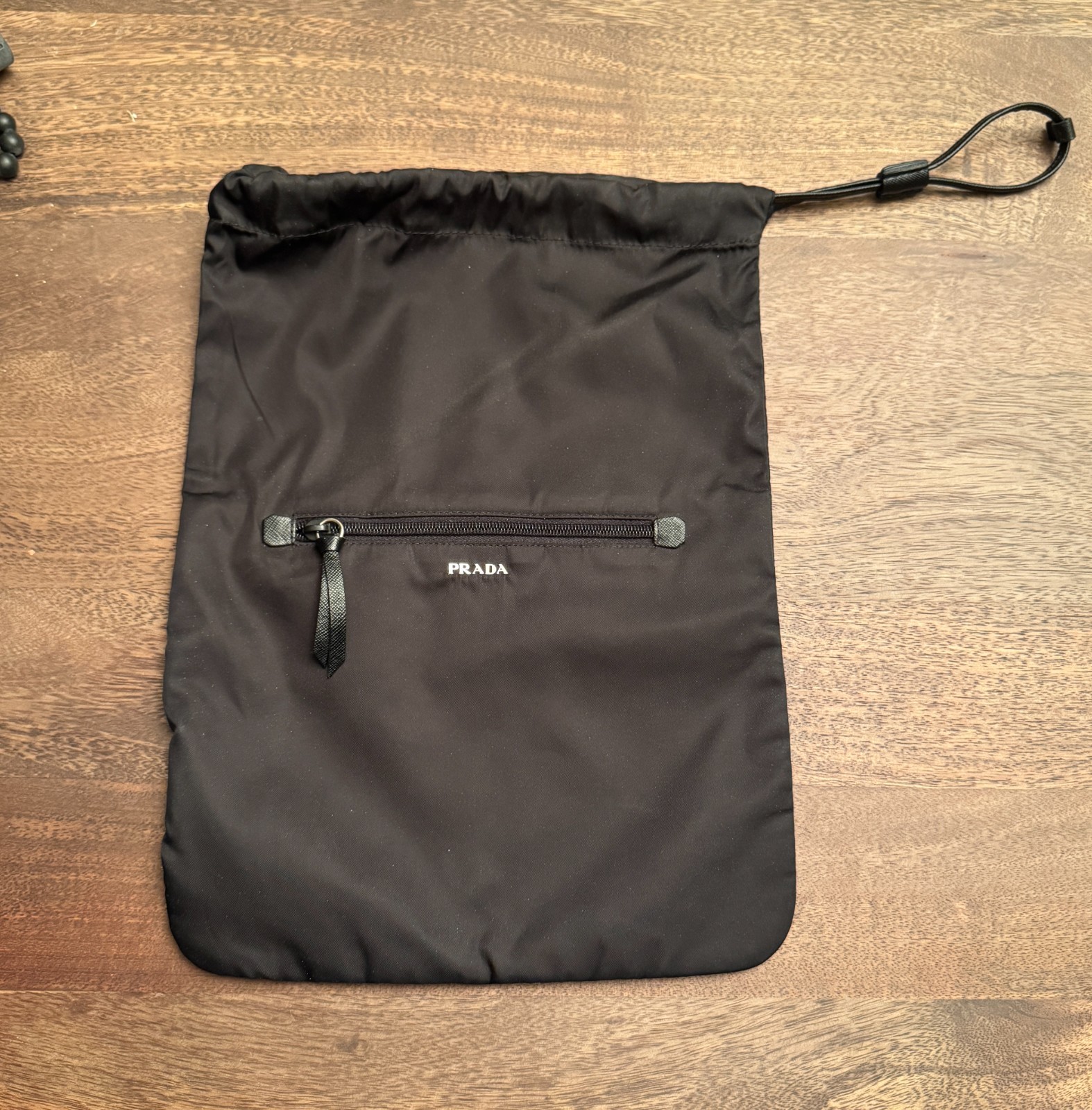 PRADA Saffiano Polyester Pouch Dust bag Travel black