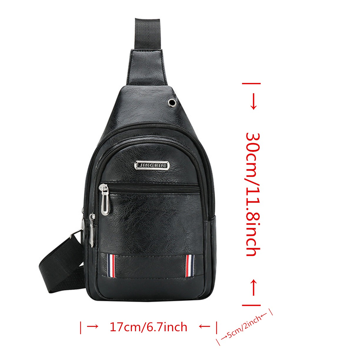 Multi Layer Men’s Single Shoulder Bag Outdoor Leisure Crossbody Bag Chest Bag