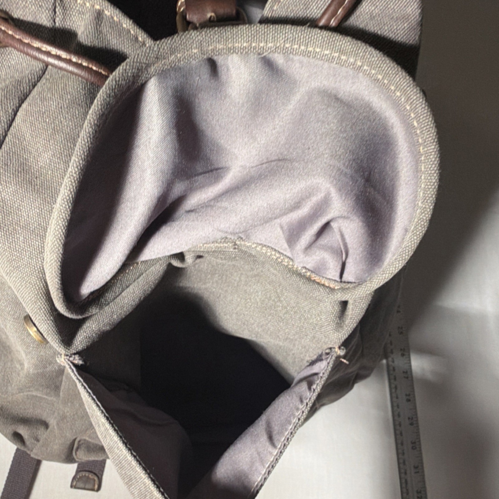 Cargoli Brown Backpack Buckle Magnetic Closure Adjustable Strap Outer Pockets