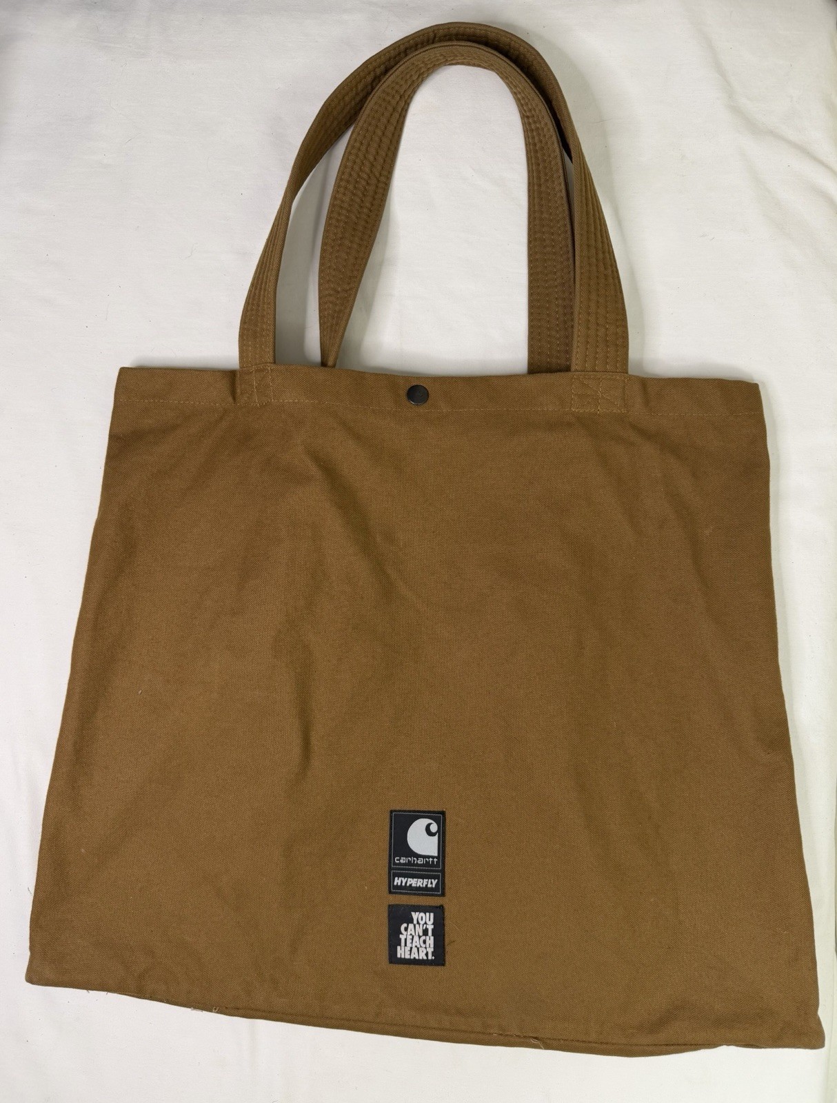 Carhartt Hyperfly You Can’t Teach Heart Brown Tote Bag