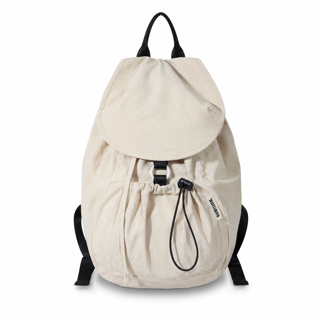 Bubilian Dewdrop Backpack | Beige & White | Unisex Travel Bag