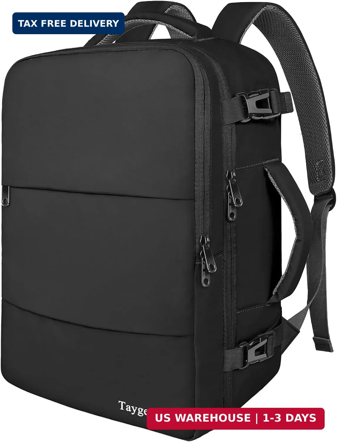 Taygeer Travel Laptop Backpack for Men Women, Airplane Approved Travel Backpack