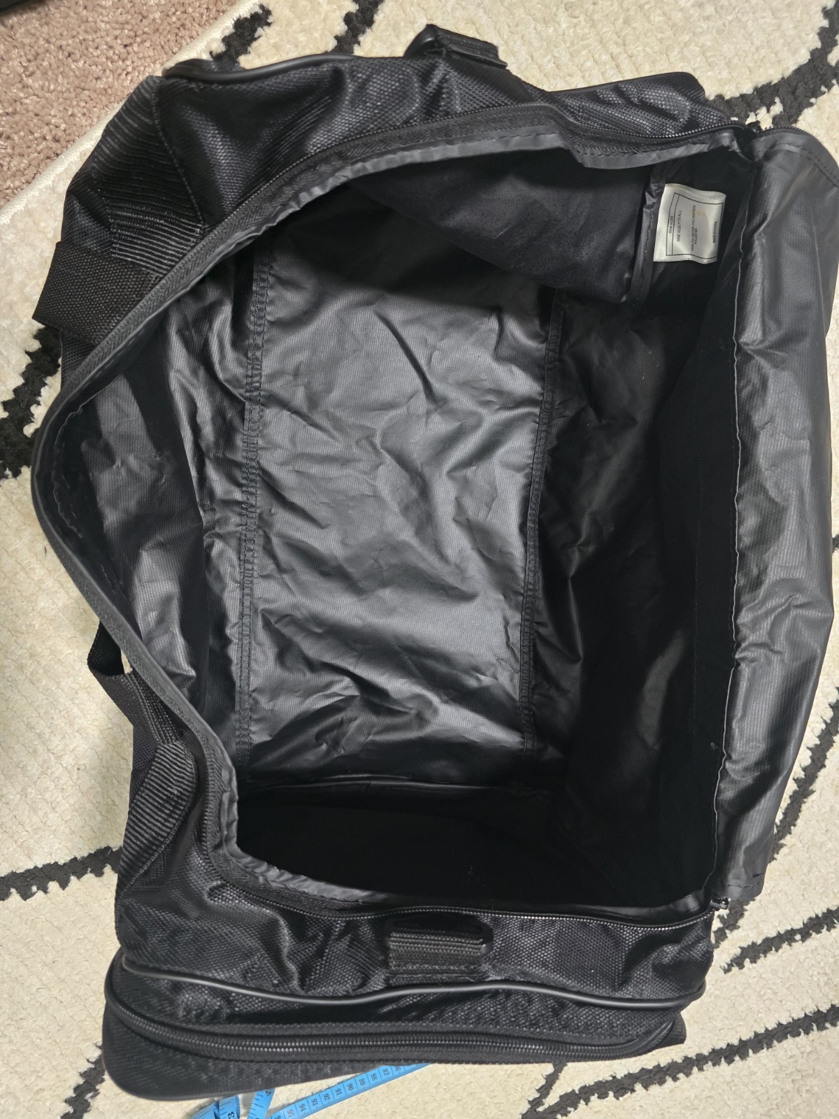 Vintage 90s Adidas Duffle Bag – Gym, Soccer. Travel – Black