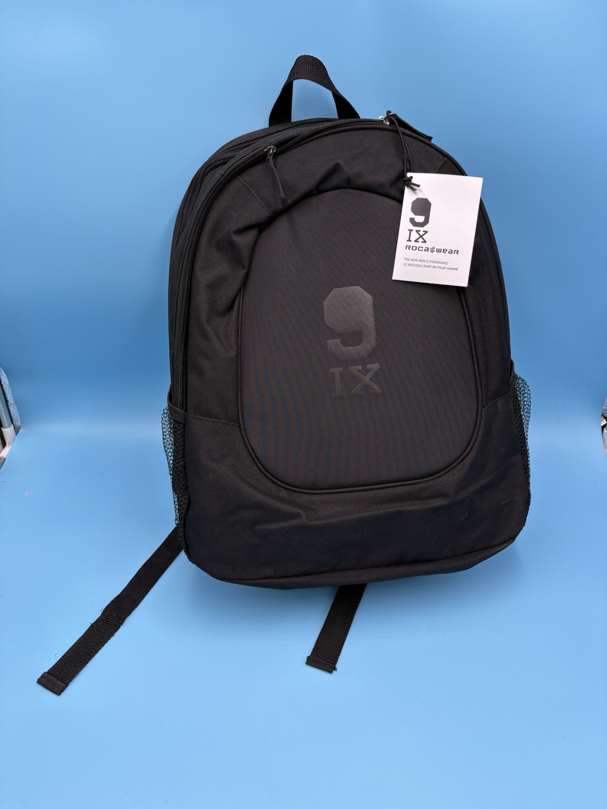 Rocawear 9IX Backpack Laptop Bag Travel Bag Black New