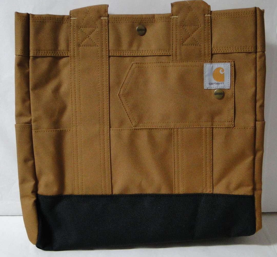 Carhartt Gear CB0380 Vertical Snap Tote Tan 15.5X14X5.5″ NEW W/TAGS !