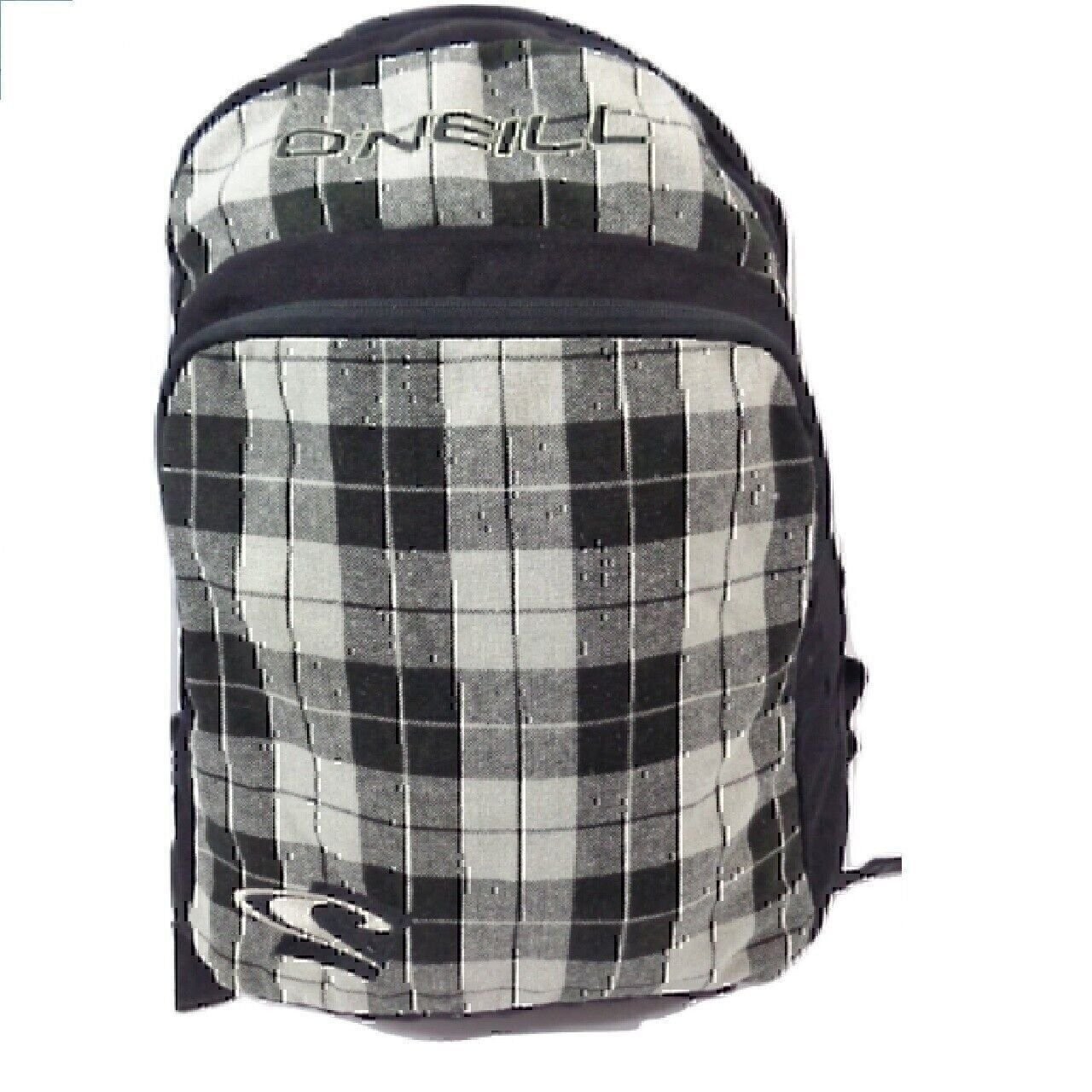 O’neill Black & white plaid light weight backpack