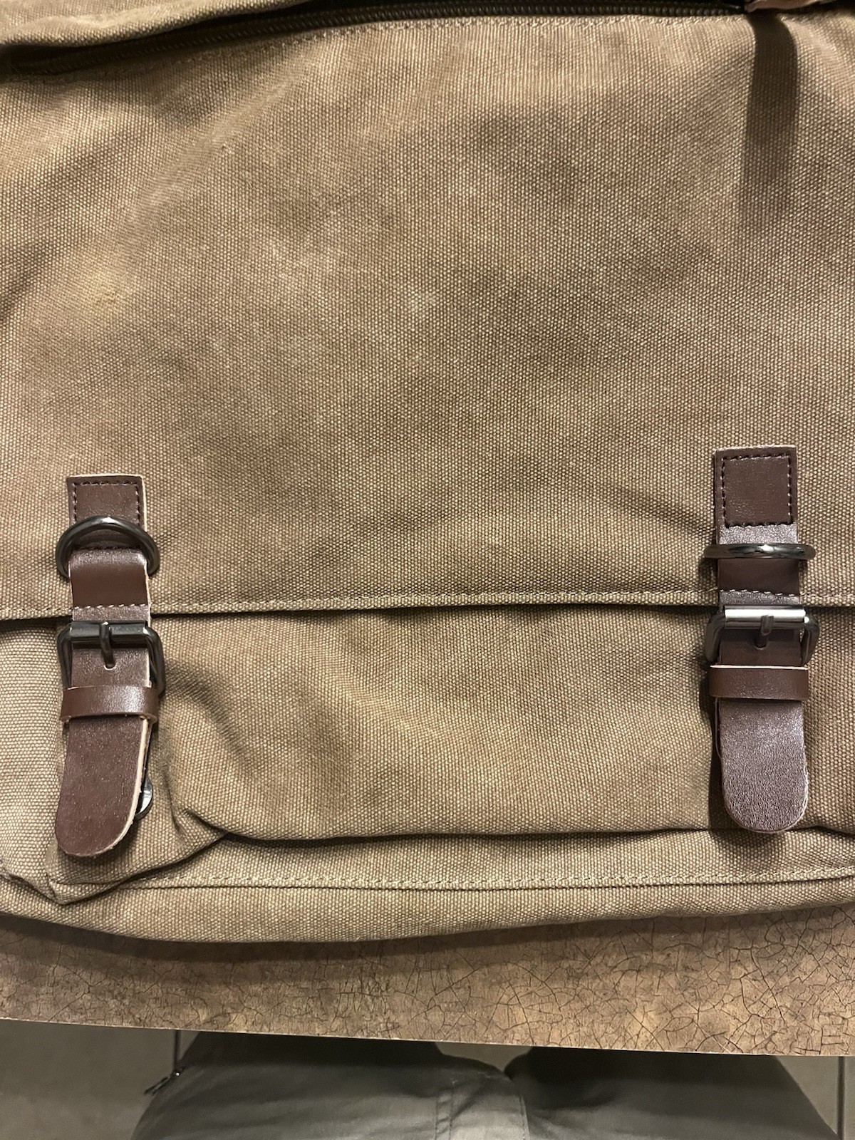 Brown Men’s Canvas Messenger Shoulder Bag Crossbody School Book Bags Satchel