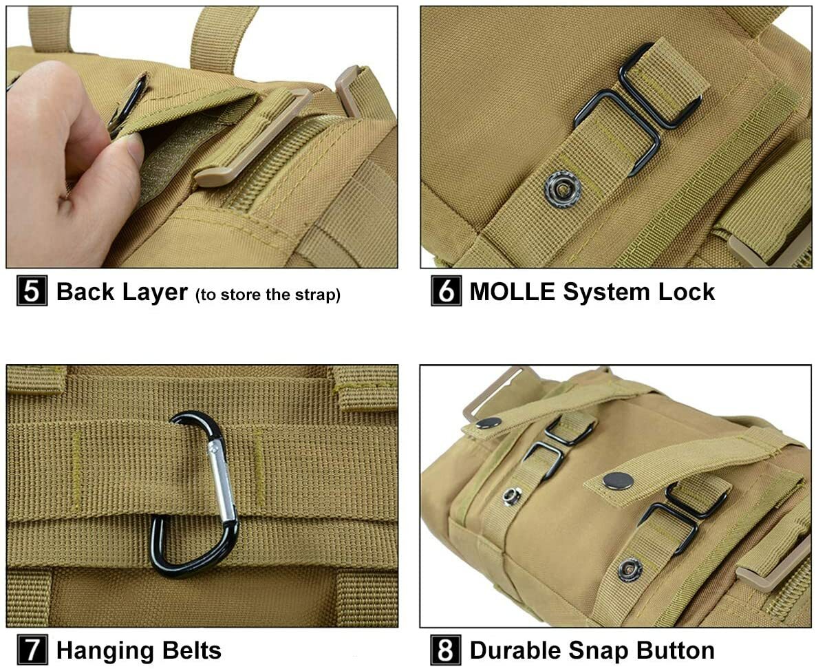Tactical Waist Pack Molle Pouch Deployment Bag Utility Outdoor Camping Hiking