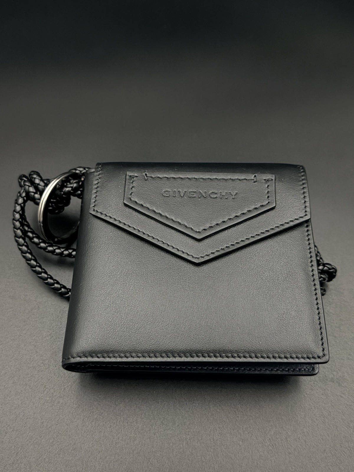 Givenchy Black Small Antigona Strap Wallet