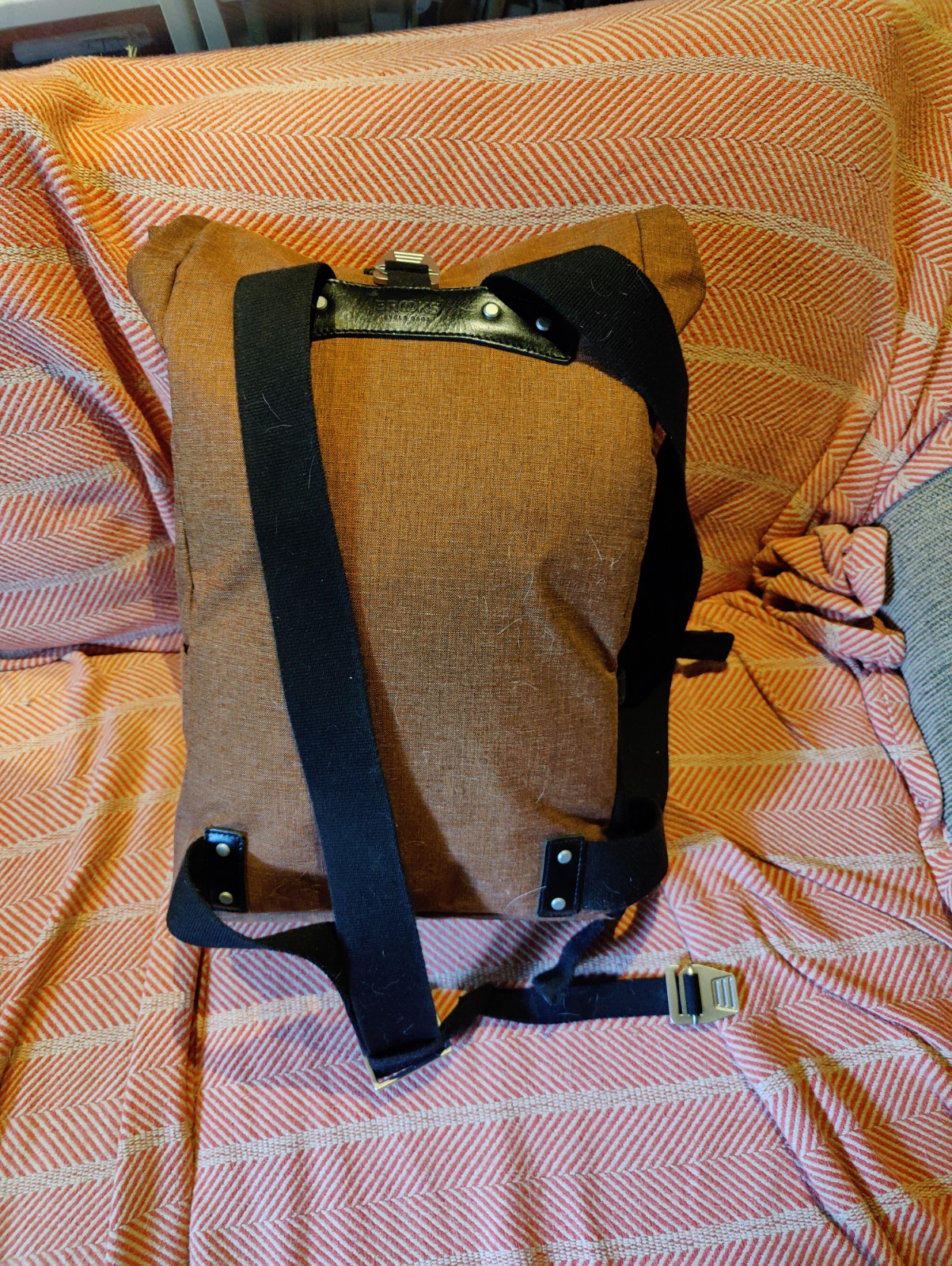 Brooks England Canvas Backpack Tan Cycle Bag Italy Commute Brand New