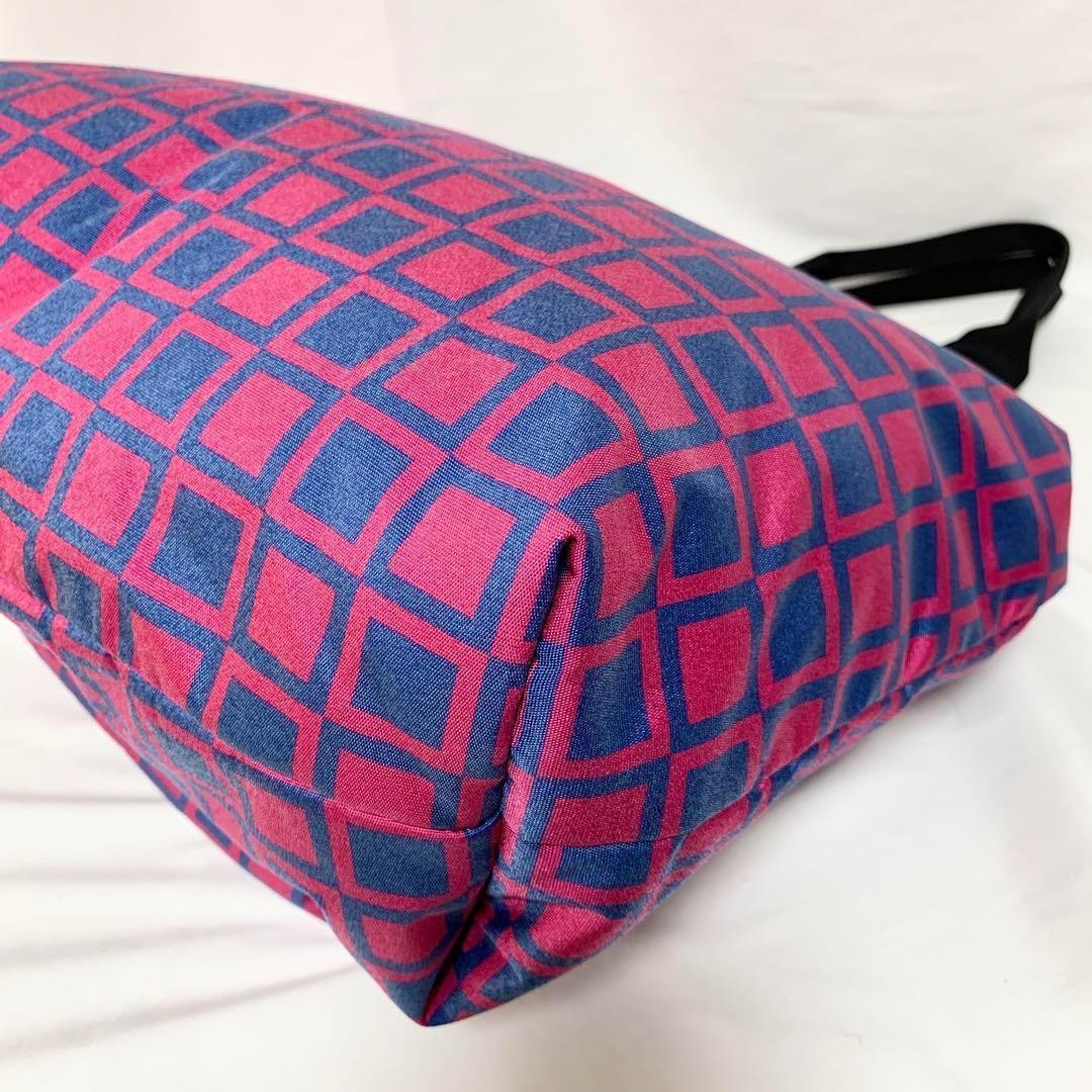 Porter Japanese Traditional Pattern Tote Bag Checkered Pink Men Rare yoshida kab