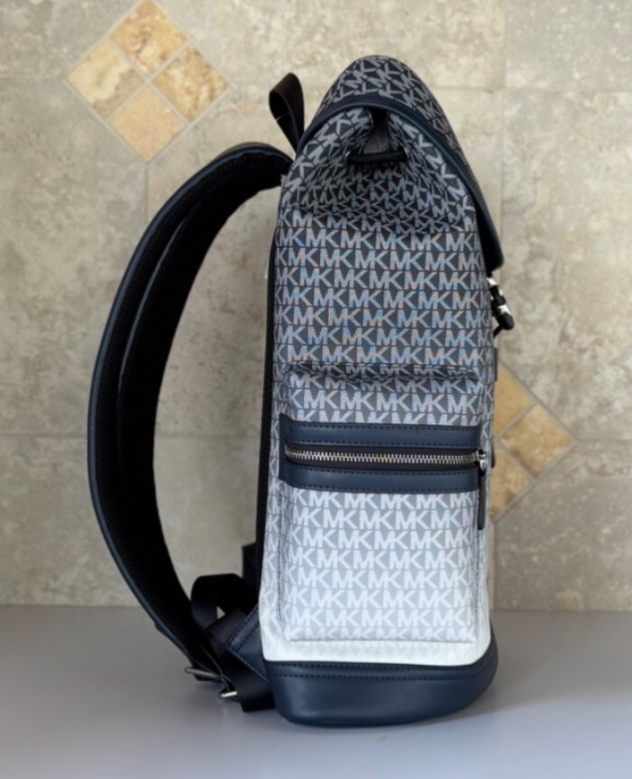 MICHAEL KORS COOPER LARGE UTILITY BACKPACK MK OMBRE NAVY