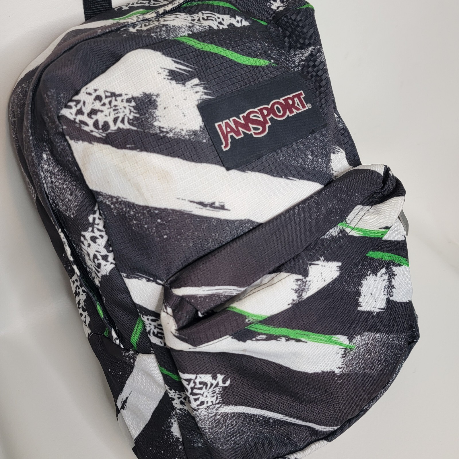 Jansport Backpack Zebra Stripe Animal Print White/Black Student School Travel