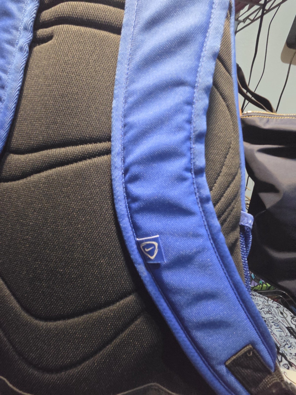 Nike Backpack Blue/Black/White Very Lightweight School Campus Baseball