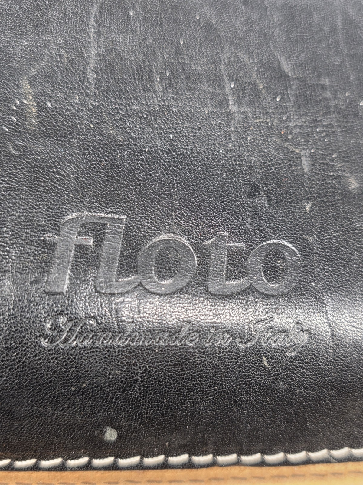 Floto Firenze Italian Leather Briefcase Portfolio Work Bag Black Handmade Italy