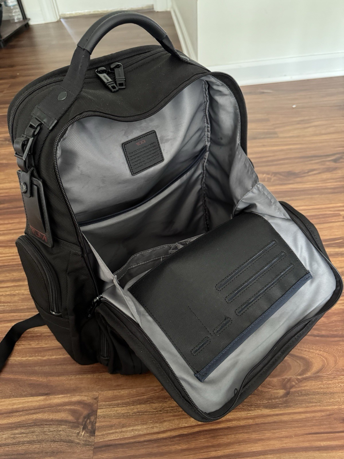 TUMI Alpha 2 T-Pass Backpack Laptop Bag Black Ballistic Nylon