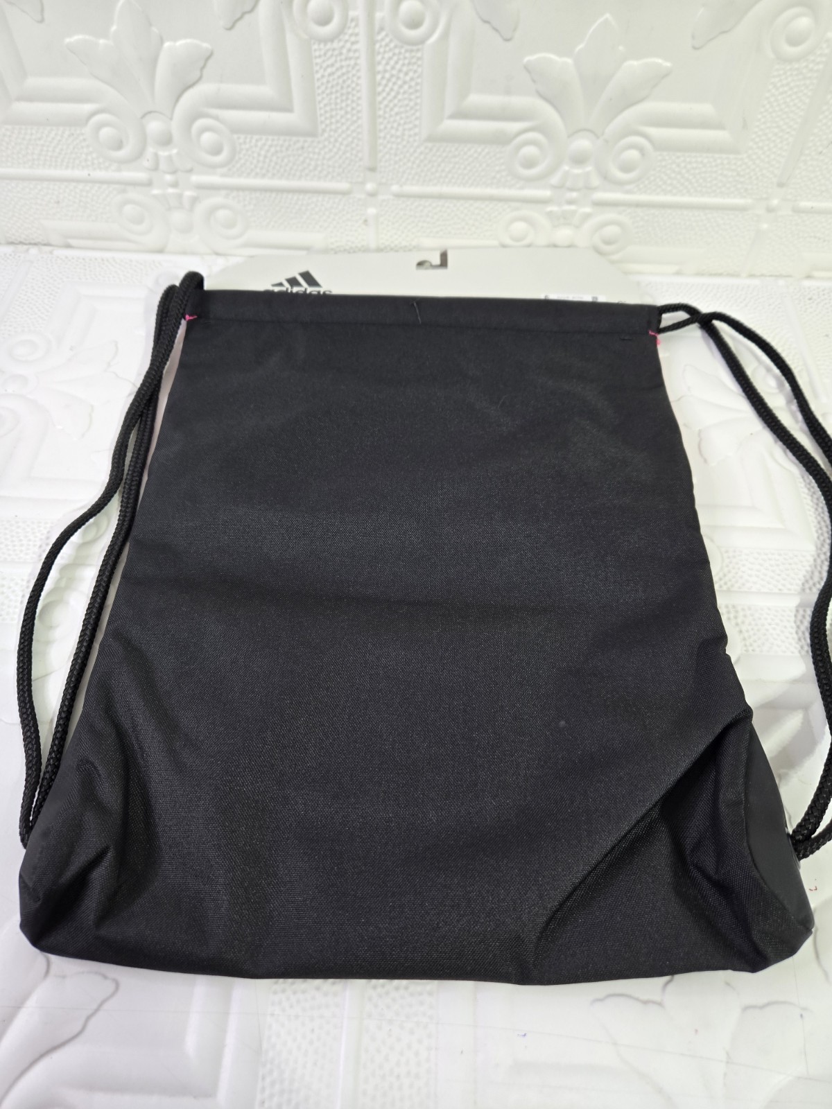 Adidas Alliance II Sports Sackpack Drawstring Bag Zipper Pockets Team Shock Pink