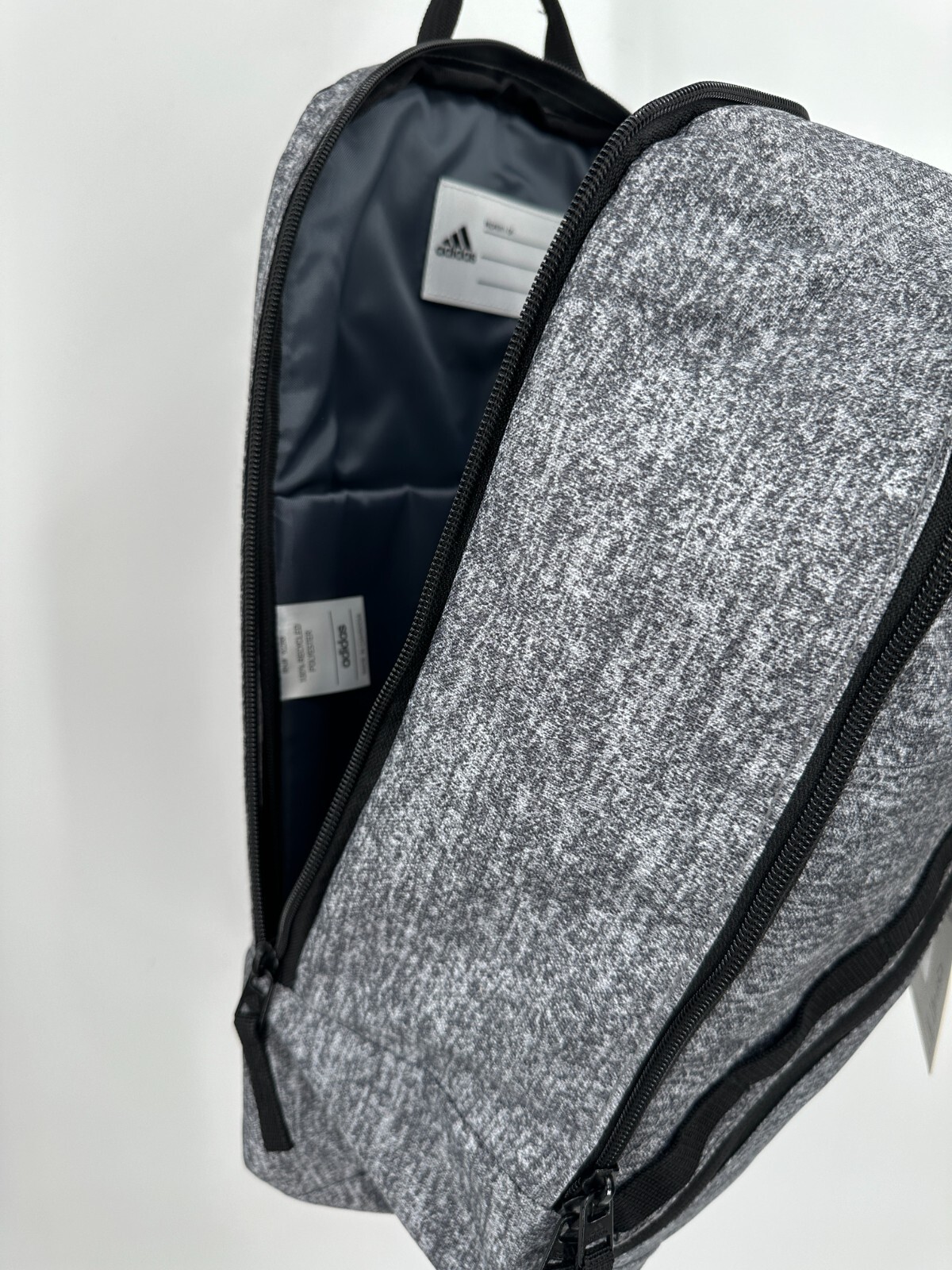 adidas Prime Sling Backpack Heather Gray Large School Bag Fits Laptop/Tablet Boy