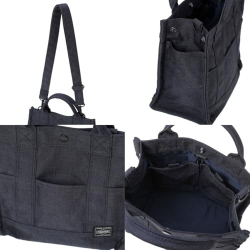 PORTER SMOKY 2WAY Tote Bag S 592-27628 Black CORDURA Made in Japan New Y870196