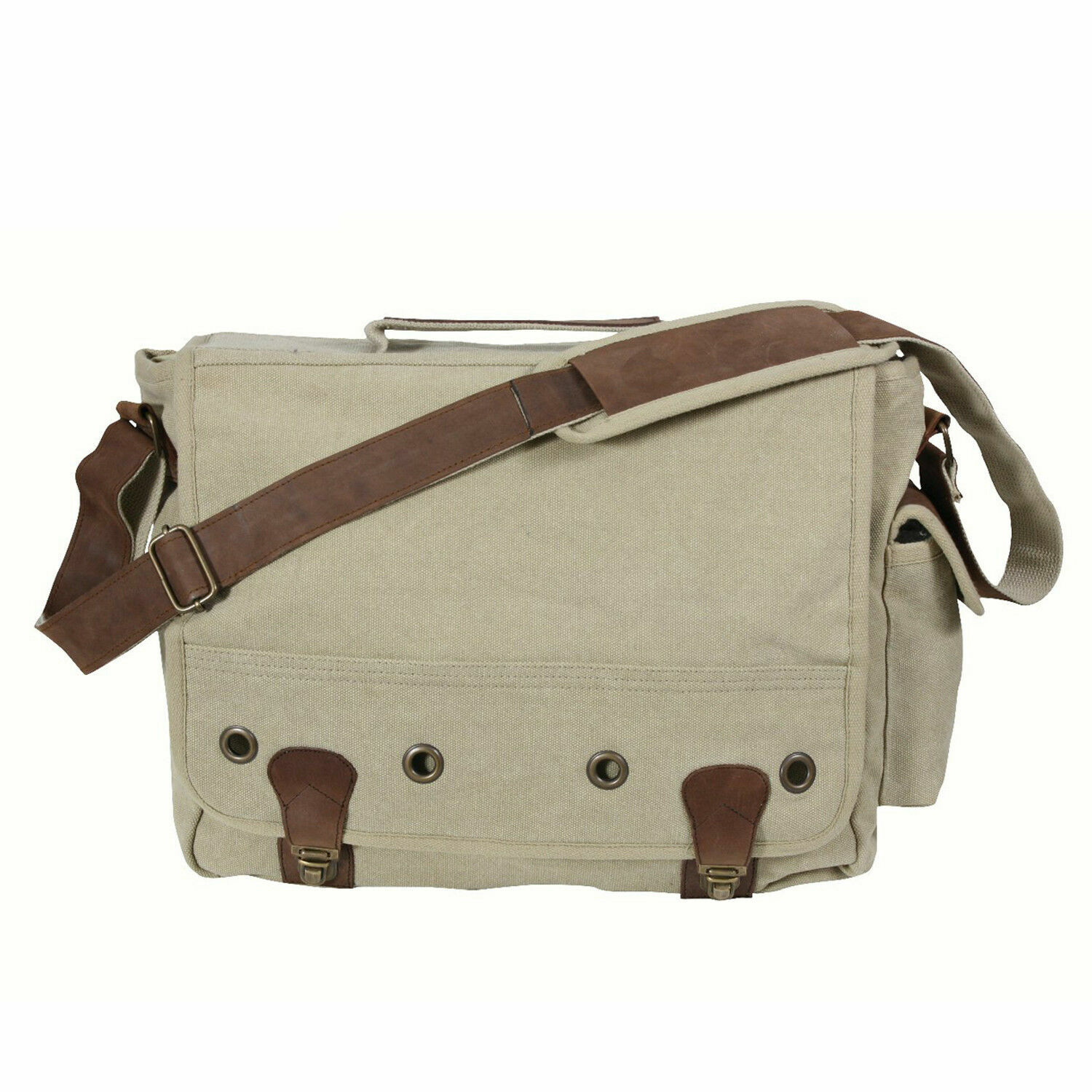 Trailblazer Canvas & Leather Laptop Bag Everyday Use