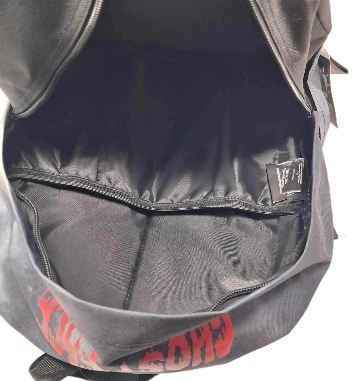 Scream Ghost Face Horror SLASHER Glow In The Dark Large Black Backpack NEW