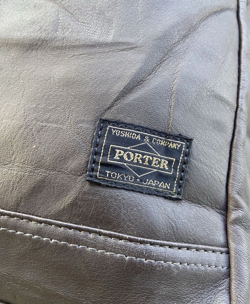 Vintage Porter Yoshida & Co Patina Soft Leather Sling / Messenger Bag