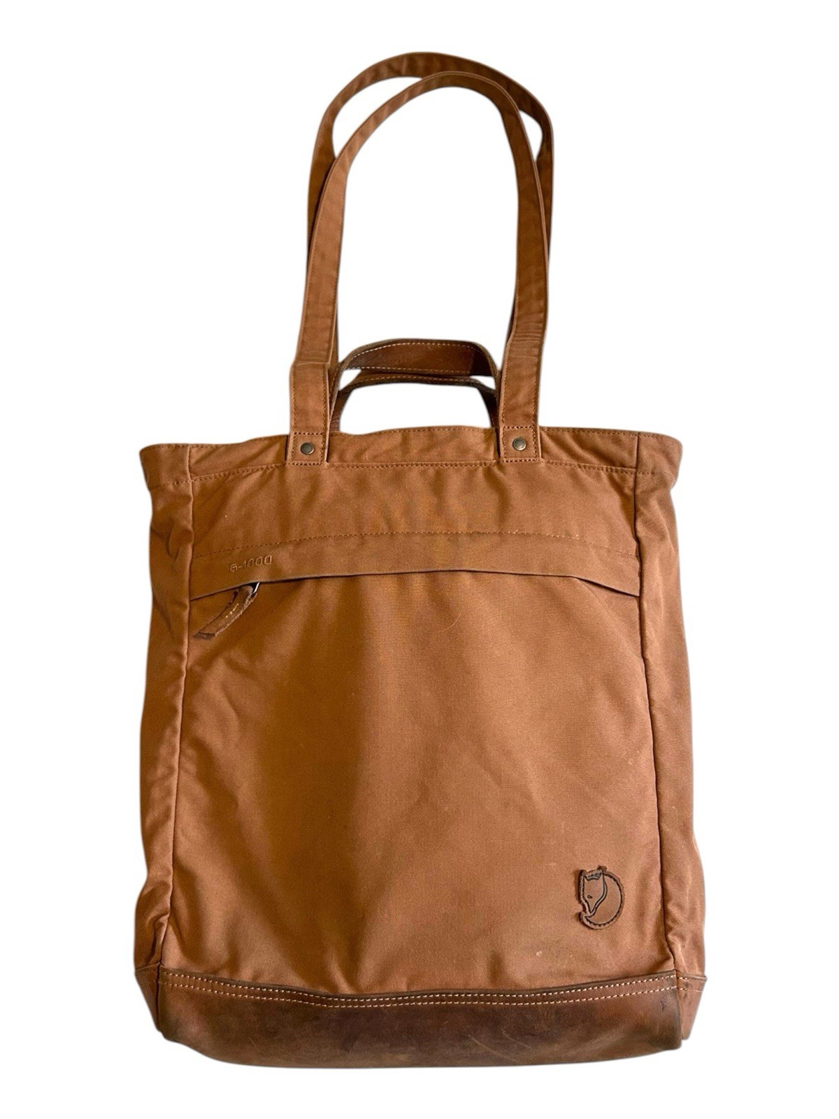 Fjallraven Totepack No. 2 Khaki Dusk G-1000 Leather Base Shoulder Bag/Backpack
