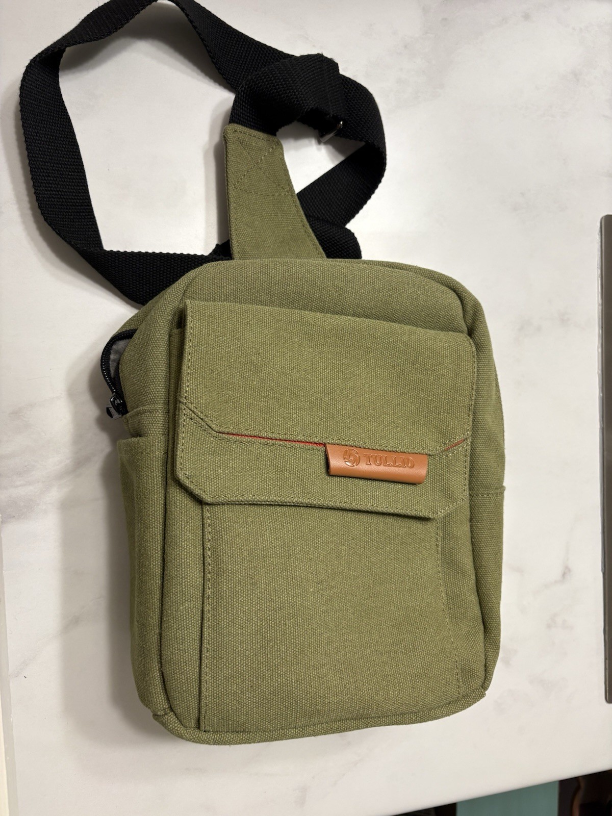 Small Lightweight Crossbody Sling Camera Bag- Waterproof Canvas