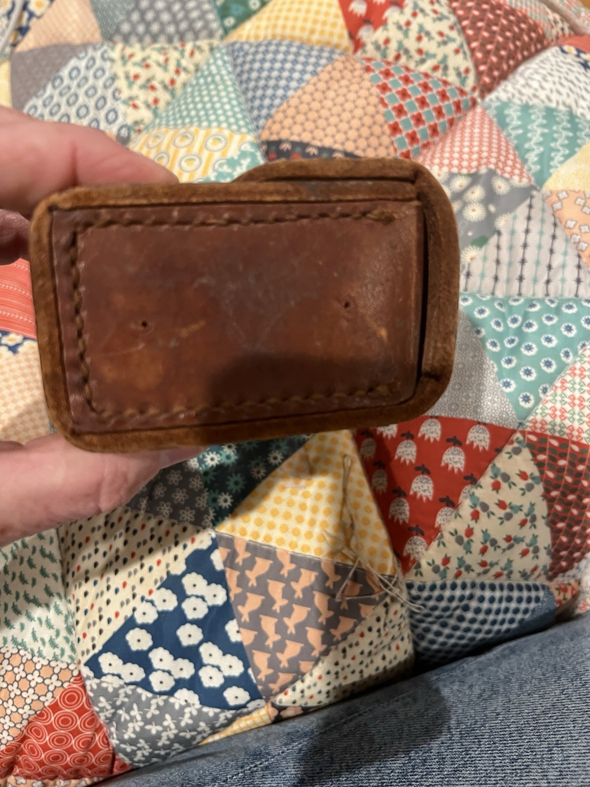 VTG Leather Pouch & Brown Smaller Pouch PreOwned Condition See Photos