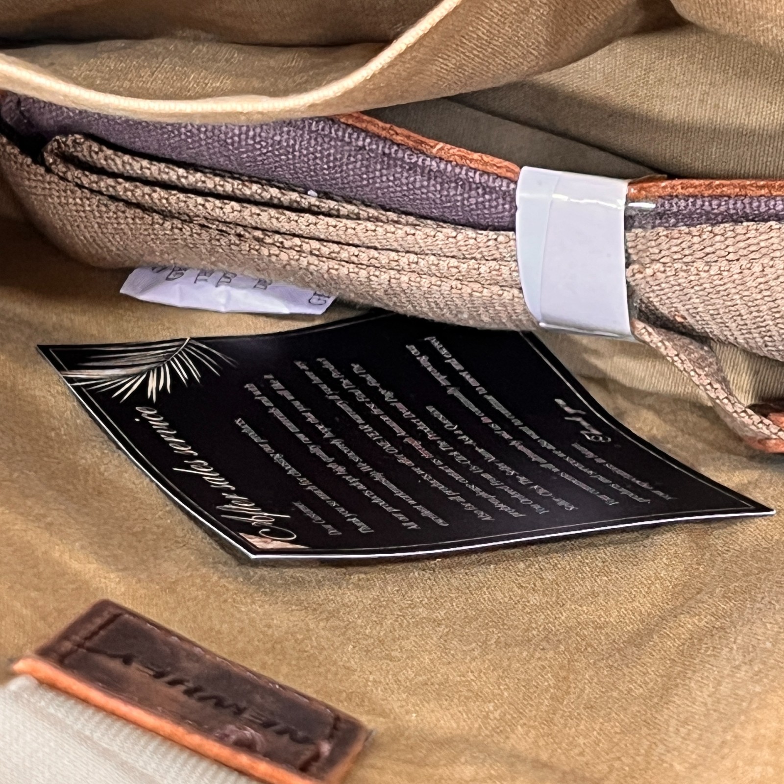 Newhey Waxed Canvas Leather Messenger Bag Coffee Brown 16 Inch Laptop NWT