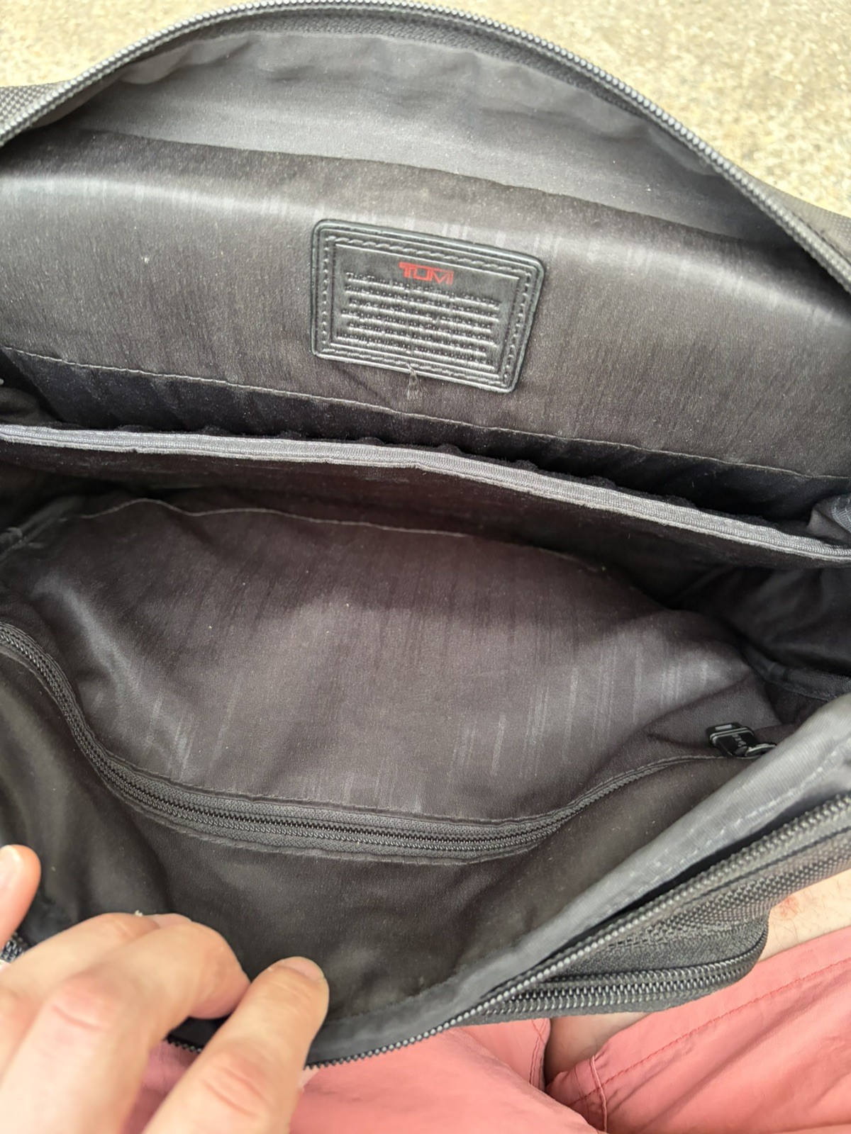 TUMI Black Ballistic Nylon Utility Backpack Travel Laptop Backpack