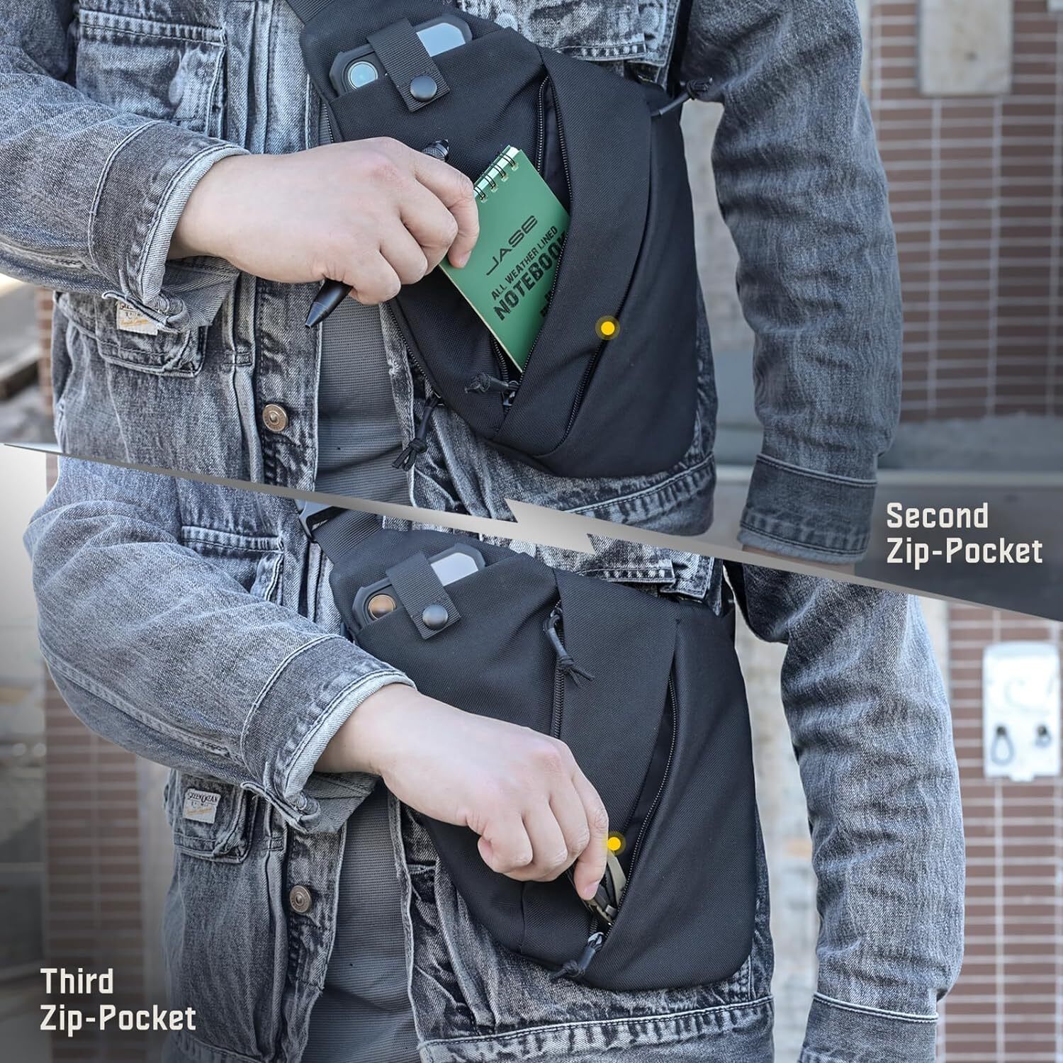 Concealed Carry Gun Holster Tactical Shoulder Cross Body Chest Pack Pistol Bag