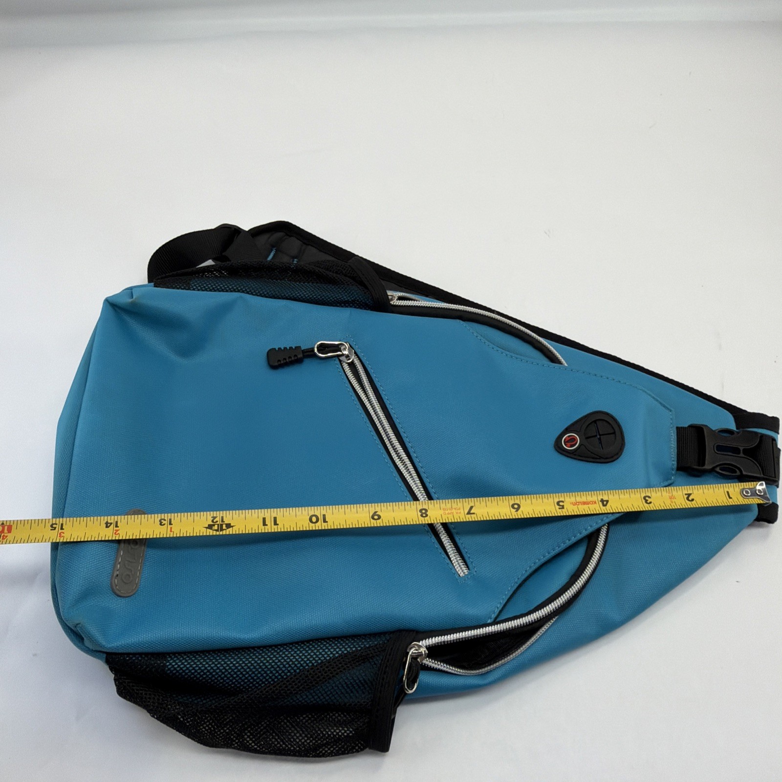 MOSISO Mini Sling Backpack Black Crossbody One Shoulder Bag Travel Hiking