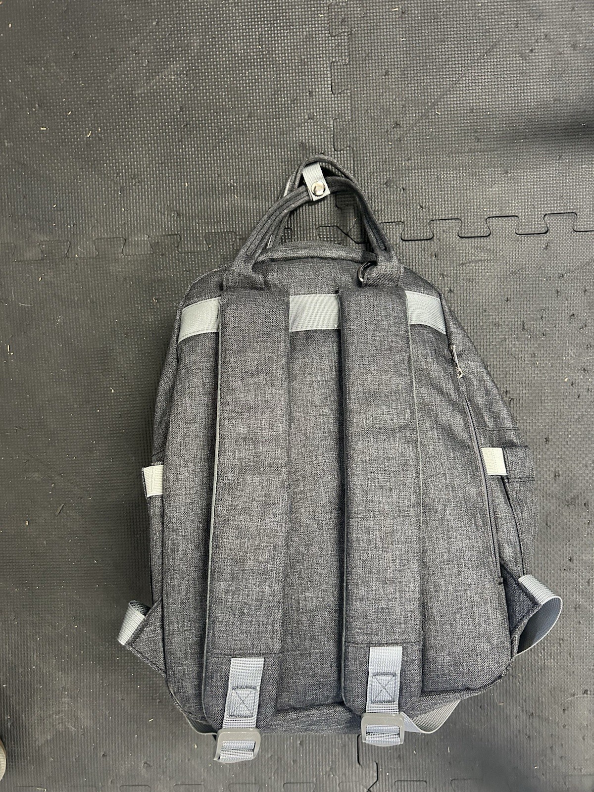 Ruvalino Gray Solid Backpack Zip Closure, Top Handle, Adjustable Straps