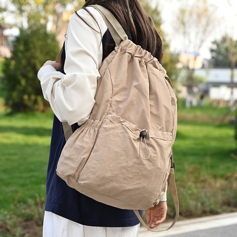 Lightweight Drawstring Backpack Waterproof Sports Gym Bag Outdoor Activities