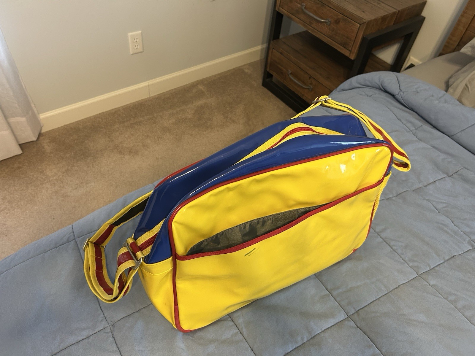 Vintage Nike Bag Multicolor Canvas retro Shoulder Bag Carry On Collectors Bag