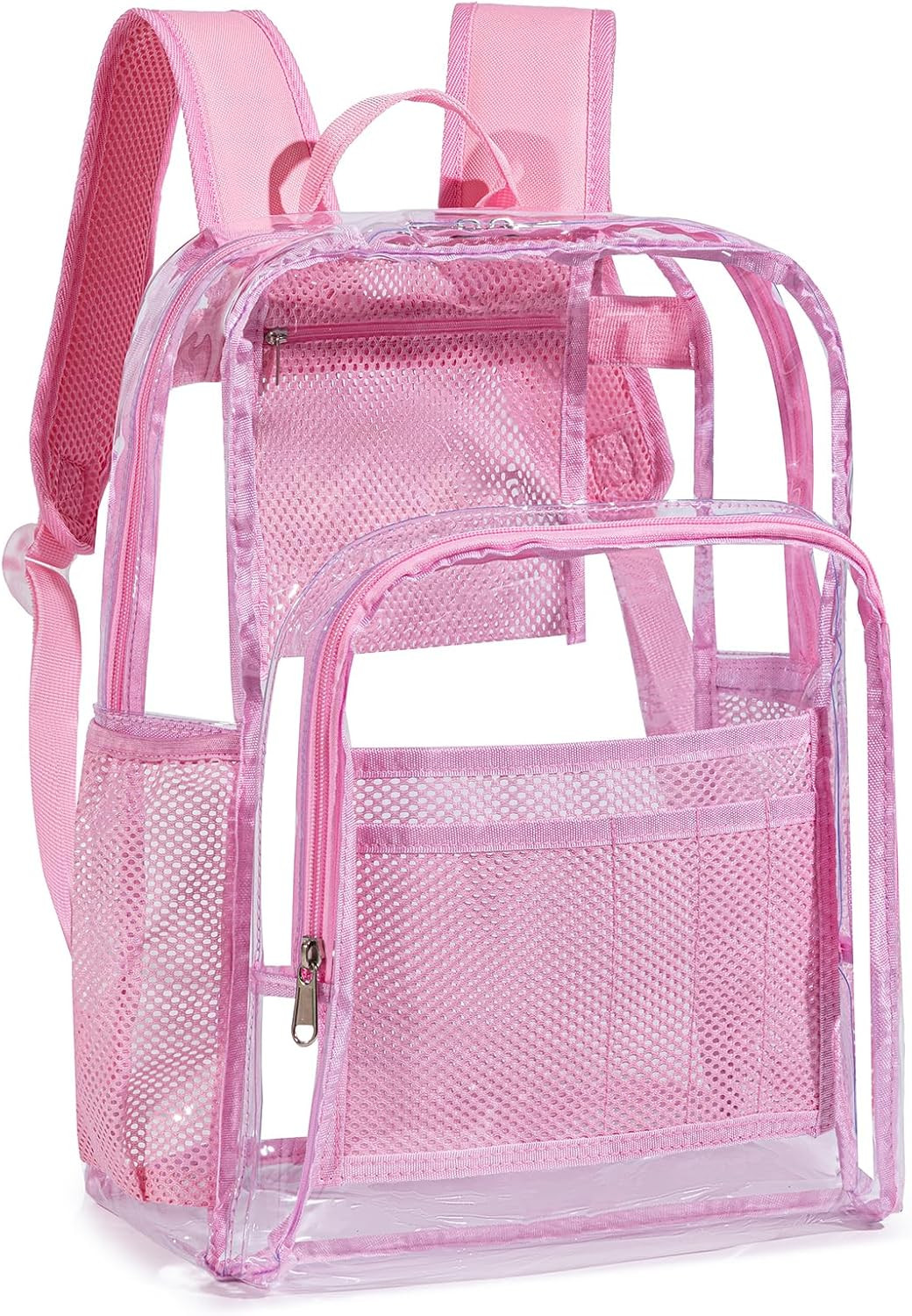 Transparent Backpack with Thickened Pvc Material, Perspective Design, Large Capa