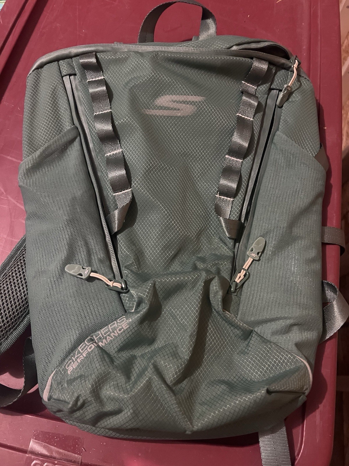 Skechers Performance Backpack Blue Hiking Travel Everyday Lightweight School Bag
