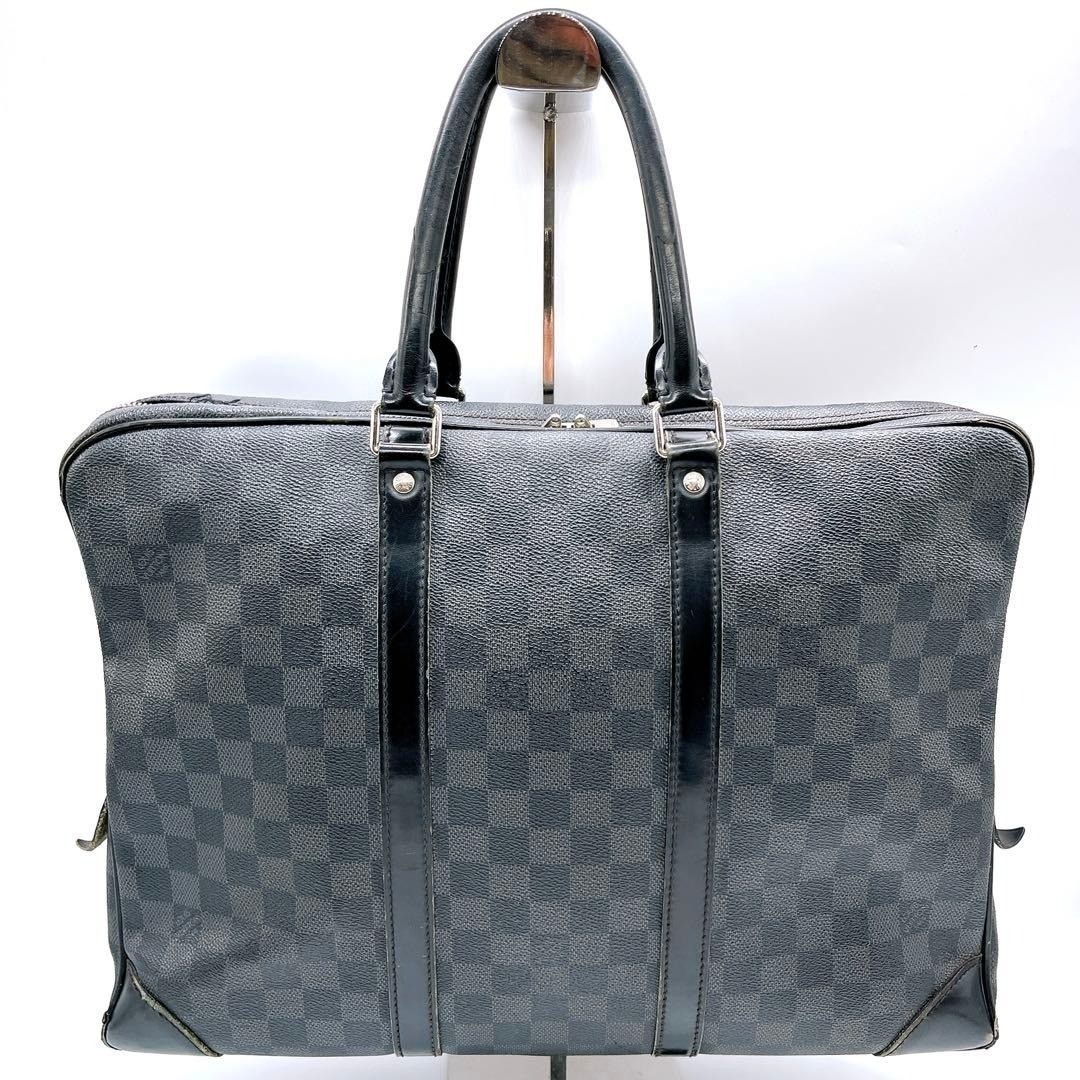 LOUIS VUITTON Porte Documents Voyage Damier Graphite Briefcase Bag