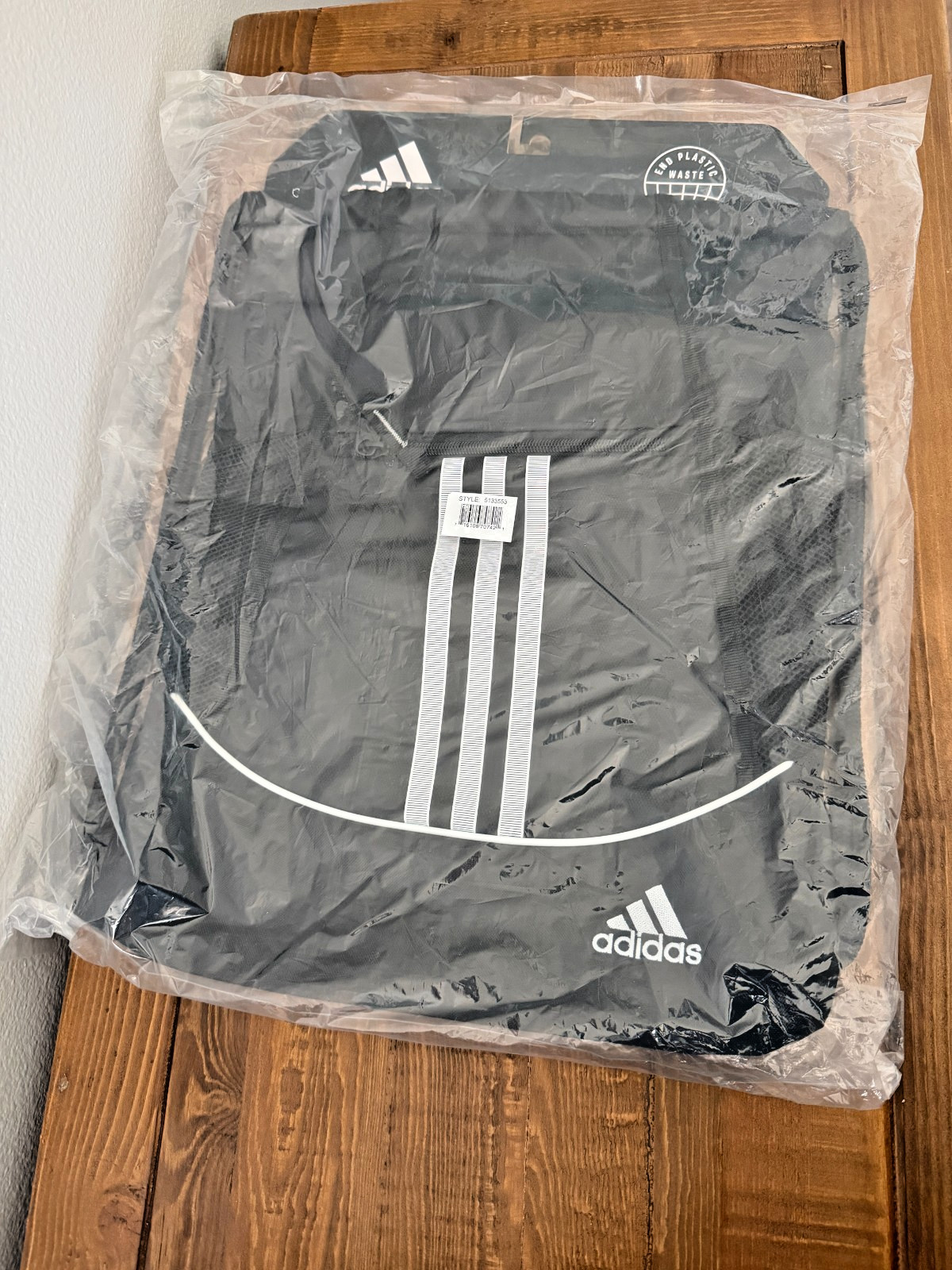 Adidas Alliance II Sackpack Drawstring Backpack Black NEW With Tags Gym Bag
